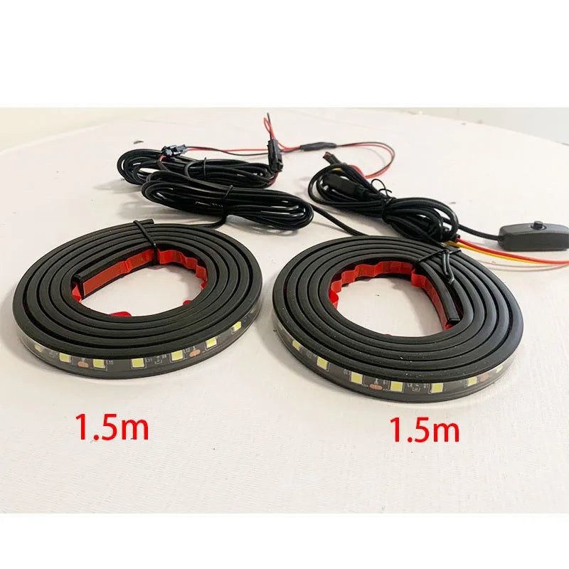 Car Lights Strip LED Truck Cargo Bed Strip Light Bar kit With Switch For Pickups SUVS RV Boats Decorative Lamp 12V Waterproof